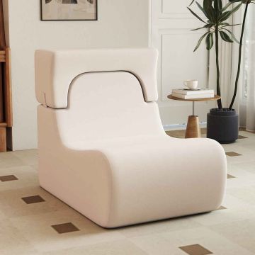 Floor chair, with removable headrest, Sand, 95.25 × 81.28 × 62.23 cm