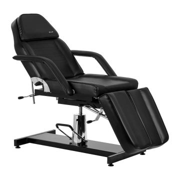 Косметологическое кресло Sillon 210, с раздельной опорой для ног, Чёрное