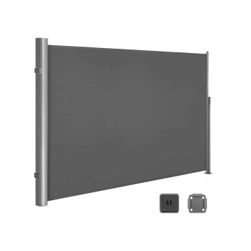 Külgmine varikatus 200 x 350 cm, must