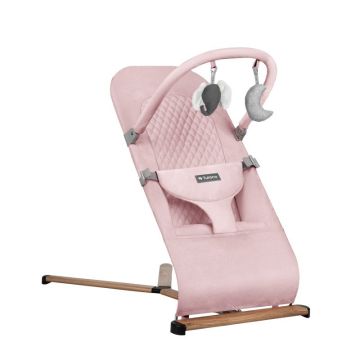 Lamamistool ja kiik Tulano Moon 30, Roosa, 15 × 41 × 42 cm
