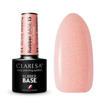 Каучуковая база для гибридного маникюра CLARESA RUBBER BASE 13, 5 г