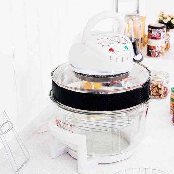Halogen oven, 12–17 l, 39 × 34 × 34–39 cm