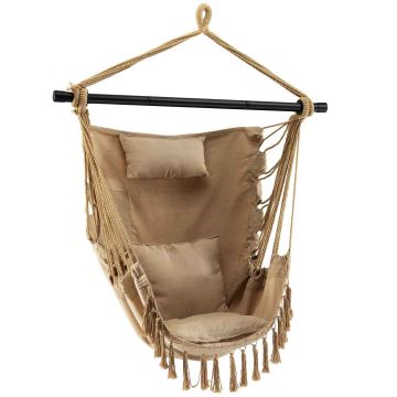Hammock swing, with 3 pillows, 99 × 144 cm