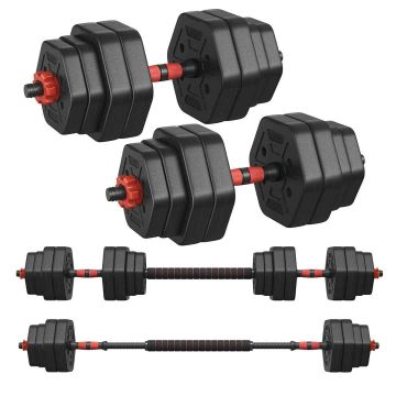 SONGMICS Dumbbell Set, 30 kg