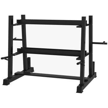 Стойка для гантелей Sportnow 131x75x80см, чёрного цвета