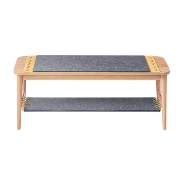 Скамья для прихожей 110x37x46см., светло-коричневого/серого цвета