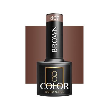Hübriidne geellakk OCHO NAILS, 807, Pruun