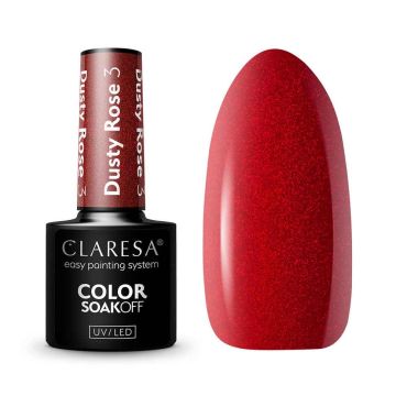 Гибридный лак для ногтей CLARESA Dusty Rose 3