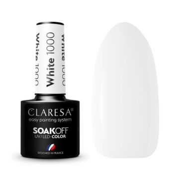 Hübriidküünelakk CLARESA WHITE 1000