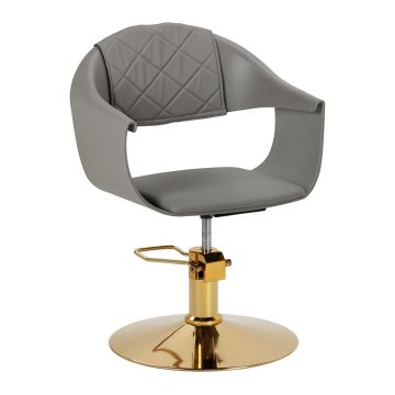 Hidraulinė kirpyklos kėdė Hair System Halo, pilka, aukštis 40-50 cm