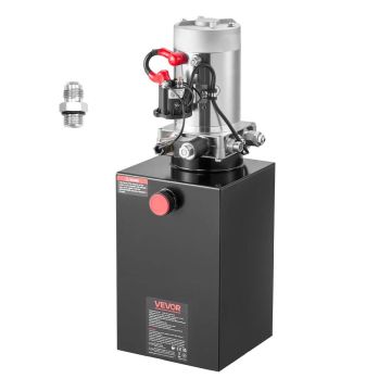 Hüdrojõuseade VEVOR TDDC12V-1.6KW-D-15L, ühesuunaline toime, 590 × 210 × 235 mm