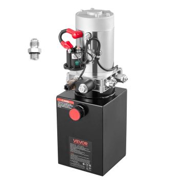 Hüdrauliline jõuallikas VEVOR TDDC12V-1.6KW-D-6L, ühetoimeline, 6 l, 500 × 170 × 190 mm