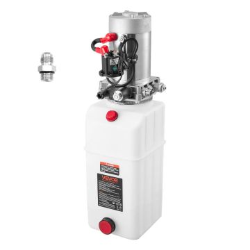 Hüdrauliline jõuallikas VEVOR TDDC12V-1.6KW-D-6L, ühepoolse toimega, 6 l, 550 × 200 × 190 mm