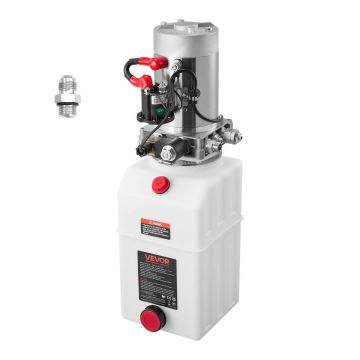 Hüdrauliline jõuallikas VEVOR TDDC12V-1.6KW-D-7L, ühesuunaline, 7 l, 550 × 190 × 200 mm