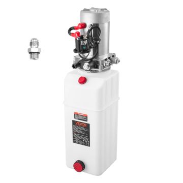 Hüdrauliline jõuallikas VEVOR TDDC12V-1.6KW-D-8L, ühetoimeline, 8 l, 64,5 × 18,5 × 19 cm