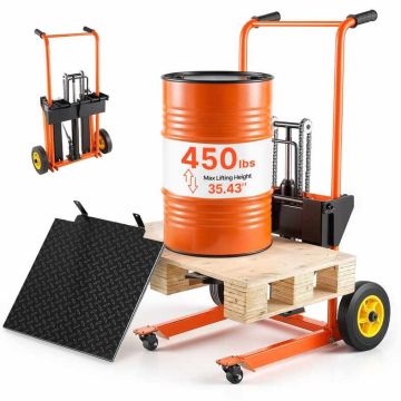 Hüdrauliline materjalitõstuk VEVOR SCDDC900, 205 kg, 70–900 mm, oranž/must, 920 × 735 × 1165 mm