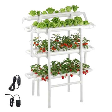 Hüdropooniline kasvatussüsteem VEVOR HX-90SE, 3 tasandit, 90 istutuskohta, 98 × 128 × 46 cm