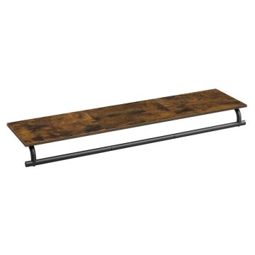 Riiul 28x109x13,2 cm, must/pruun