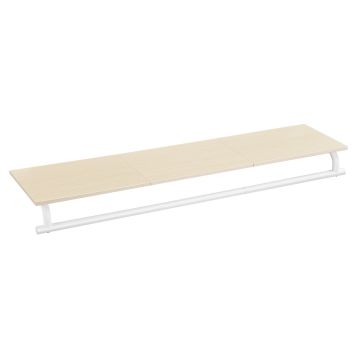 Riiul 28x109x13,2 cm, valge/helepruun