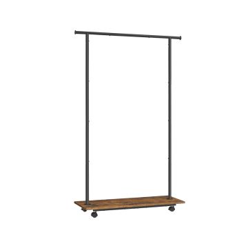 Riidepuuriiul 35x98.5x160.3cm., must/pruun