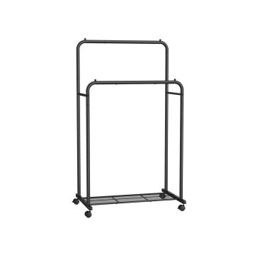Riidepuuraam 92,5x59,5x158cm, must
