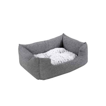 Koeravoodi pööratava padjaga 60 cm, hall