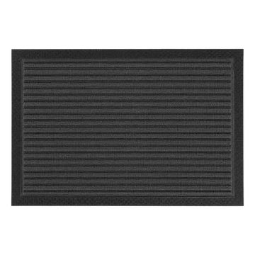 Uksematt Relaxdays 10054049_9466, 1 tk, Must, 60 × 40 × 1 cm