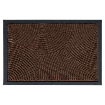 Uksematt Relaxdays 10054049_9467, 1 tk, Pruun/must, 60 × 40 × 1 cm