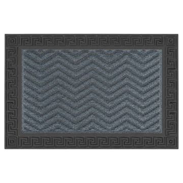Uksematt Relaxdays 10054049_9472, 1 tk, Must/hall, 60 × 40 × 1 cm
