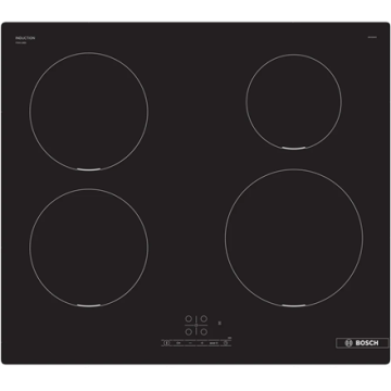 Induktsioonpliidiplaat Bosch PIE611BB5E, 4 keeduala, Must, 56 × 5,1 × 50 cm