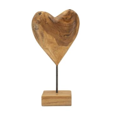 Sisekujundusskulptuur DOBU, südamekujuline, 20 × 37 × 12 cm