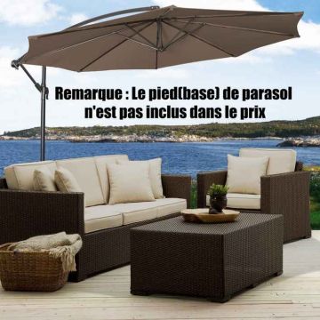 Curved Outdoor Umbrella, with Tilt Mechanism, Sand