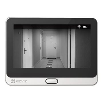 Nutikas uksevaatur ja videouksekell EZVIZ DP2C, Wi-Fi, 2 MP, IP44, Hõbedane, 81 × 81 × 50 mm