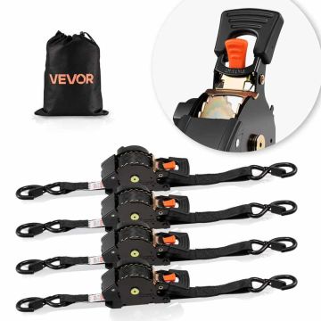 Втягивающиеся стяжные ремни VEVOR QLR2503, 4 шт