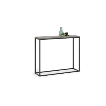 Betoonist disainiga konsoollaud Console 100x80x30cm, tumehall