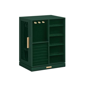 Шкатулка для украшений 16x22,2x28,5см., темно-зеленая