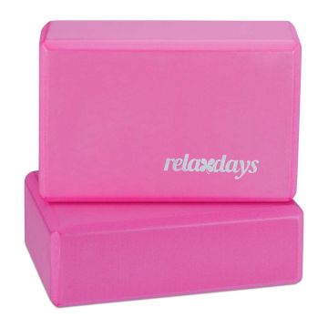 Блоки для йоги Relaxdays, 2 шт, 23 × 8 × 15 см