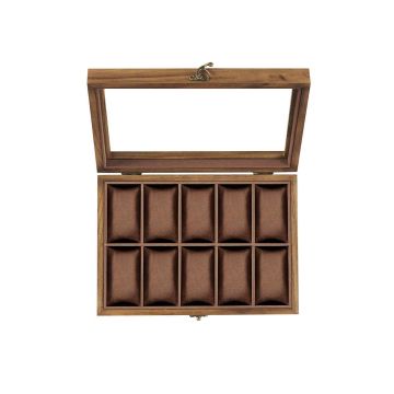 Коробка для часов 20,5x29x8,5см., коричневая