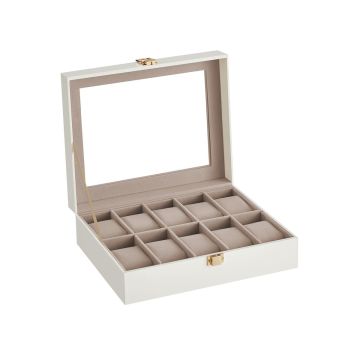 Коробка для часов 20,2x25,5x7,8 см., кремового цвета