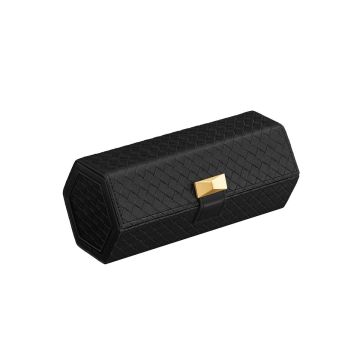 Коробка для часов 9,8x21,2x8,7см., цвет черный/золотой