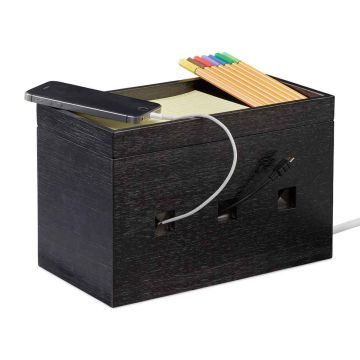 Kaablikarp Relaxdays 10024672.0, 25,5 × 16,5 × 14 cm