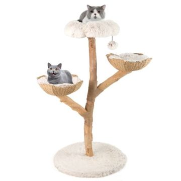 Cat scratching post, 2 wicker baskets, Ø 61 × 122 cm