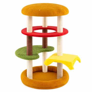 Cat scratching post, 3 platforms, Ø 60 × 106 cm