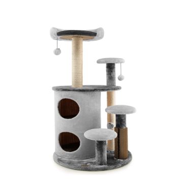Cat Scratching Post, 6-Tier, 59.69 × 59.69 × 101.6 cm