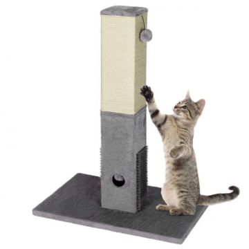 Cat scratching post, with two EVA massage plates, 60 × 40 × 79 cm
