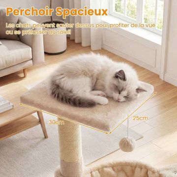 Cat scratching post, with hammock, 40 × 40 × 64 cm