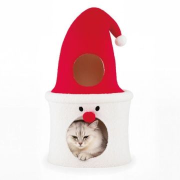 Cat bed, with top perch, Ø 40 × 75 cm