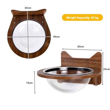 Cat bed, Wall-mounted, 40 × 23 × 40 cm