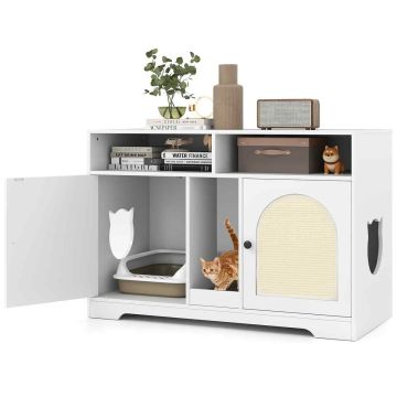 Cat litter box, 2 compartments, 108 × 50 × 74 cm