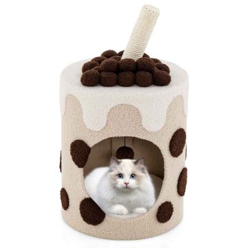 Cat scratching post, 360° rotating post, 40.64 × 40.64 × 68.58 cm